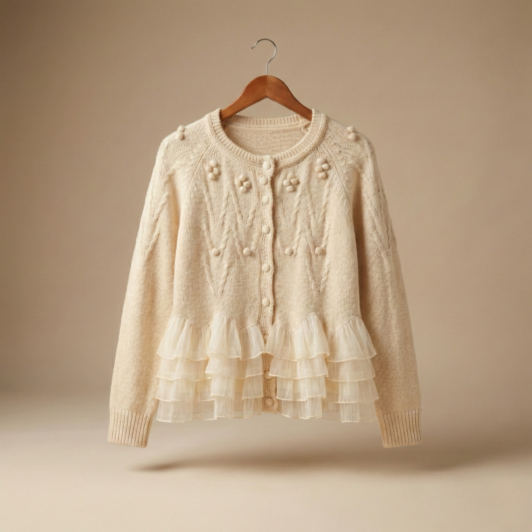 Natalie Ruffle Cardigan™