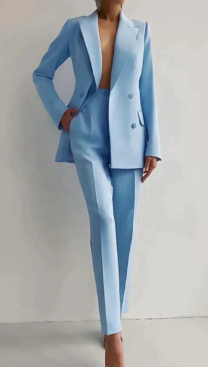 Conjunto de blazer y pantalón de cintura alta Sofia