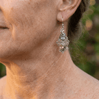 Boucles d’oreilles vintage en filigrane en forme de goutte