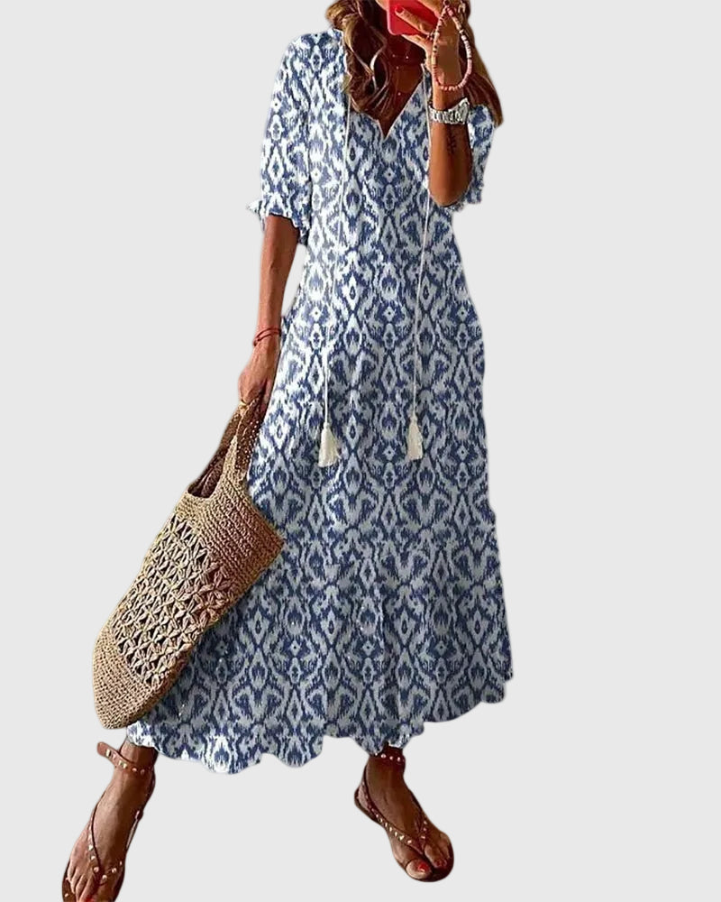 Amalia | Vestido largo veraniego vintage bohemio