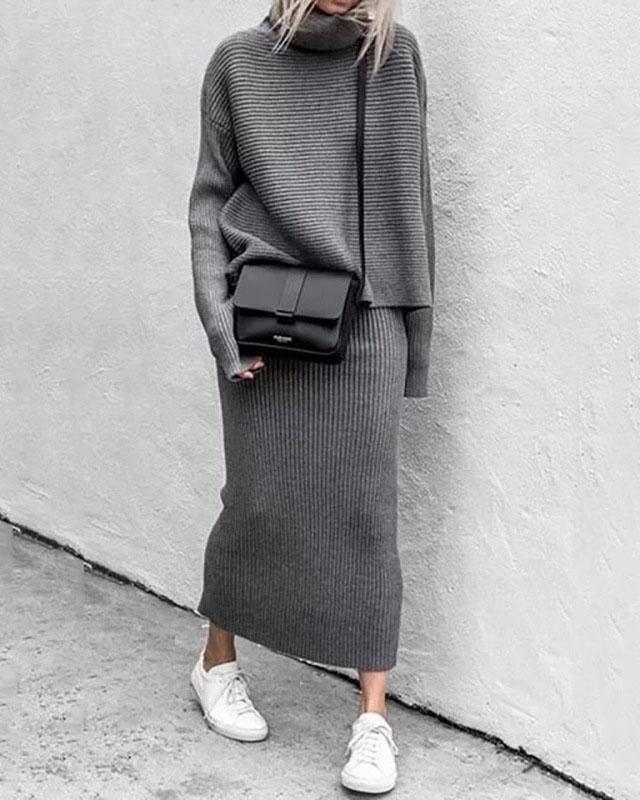 Ensemble deux pièces Celeste à col montant