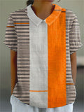 Lena | Chemise à rayures et blocs de couleur