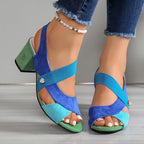 Elara | Zapatos de tacón cómodos con tiras cruzadas