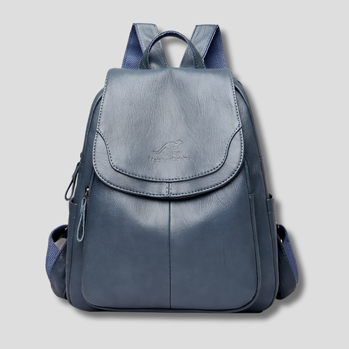 Anti-Theft Leather Backpack for Stylish Women