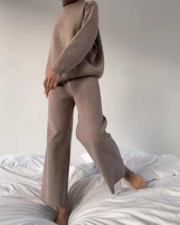 Conjunto casual Sofia de tricô