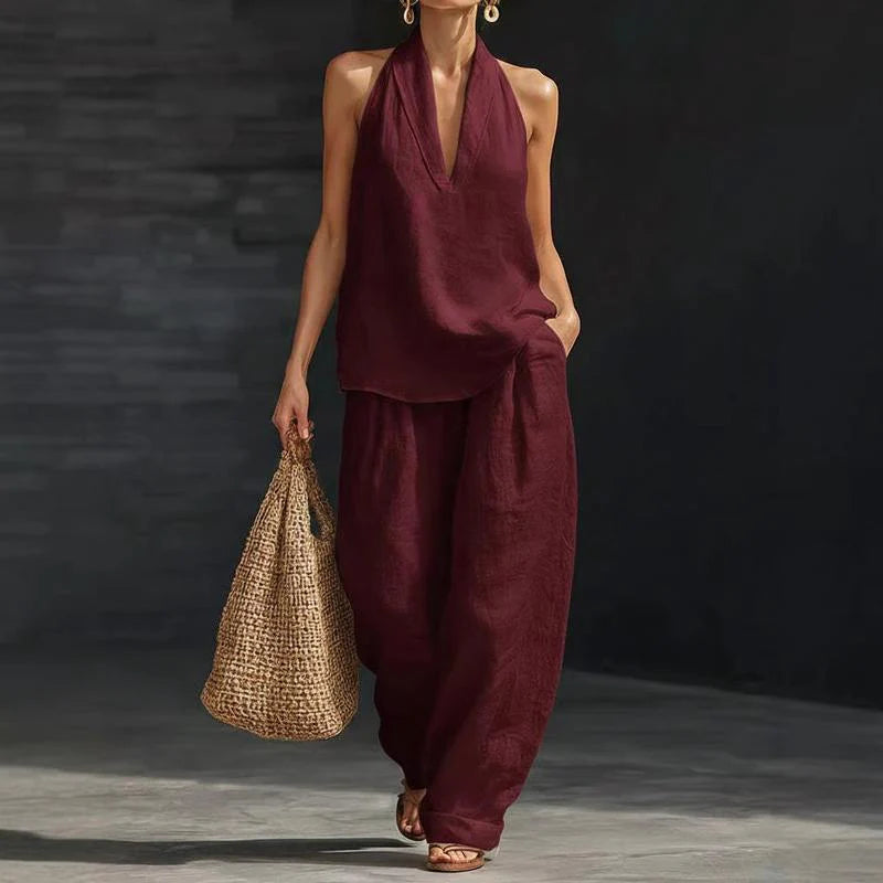 Zoë™ Conjunto sin mangas con pantalones anchos