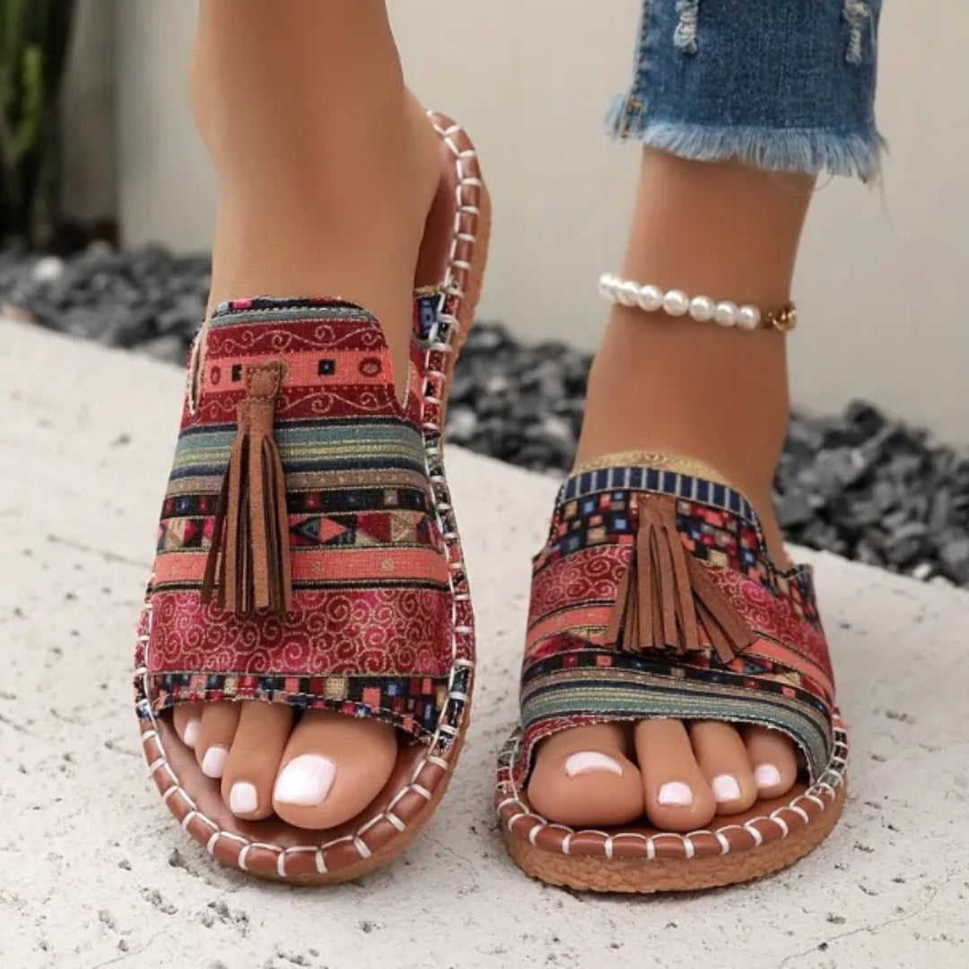 Alana - Sandálias com suporte e estilo artesanal