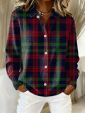 Gunilla™ – Blusa con capucha de cuadros