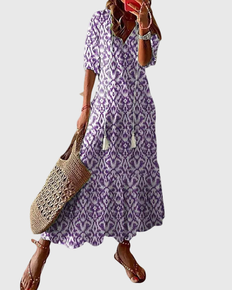 Amalia | Boho Vintage Summer Maxi Dress