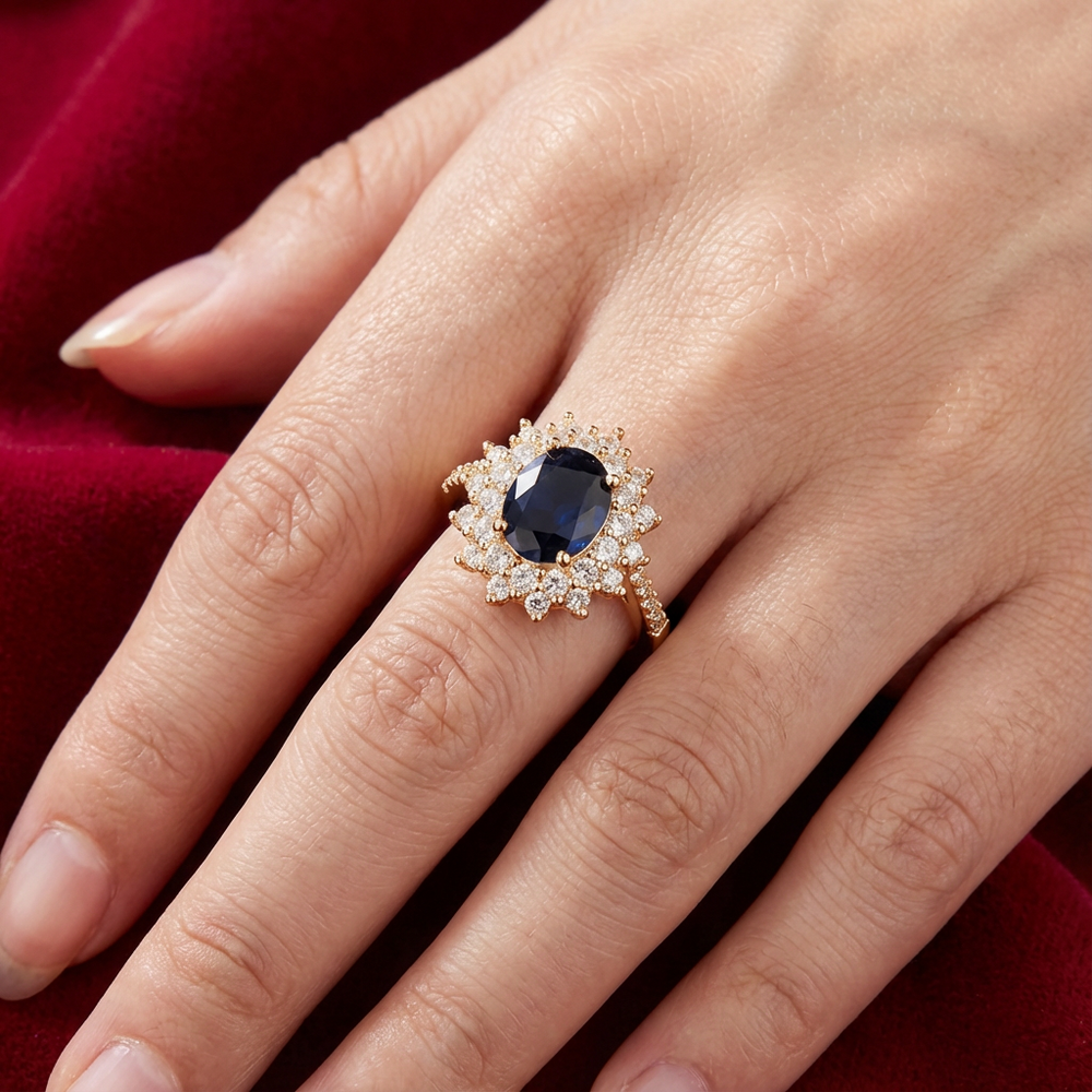 Vionne Sapphire Gold Ring