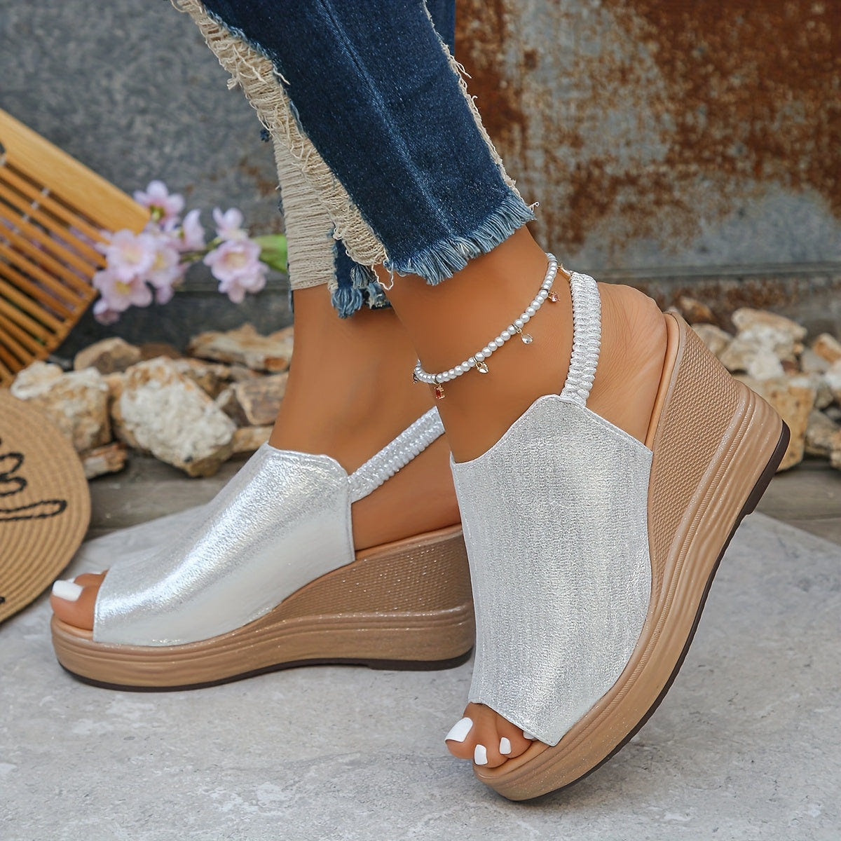 Sandalias Aurora de cuña para disfrutar de comodidad todo el día