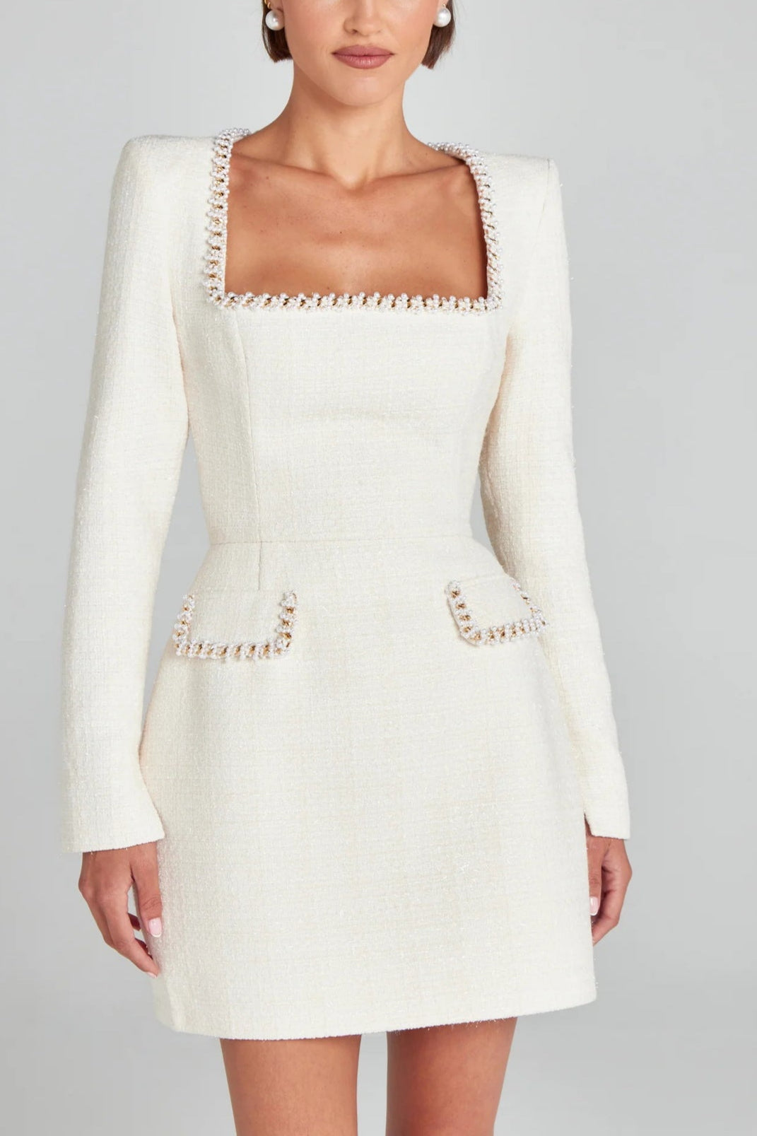 Vestido mini con bolsillos Lila