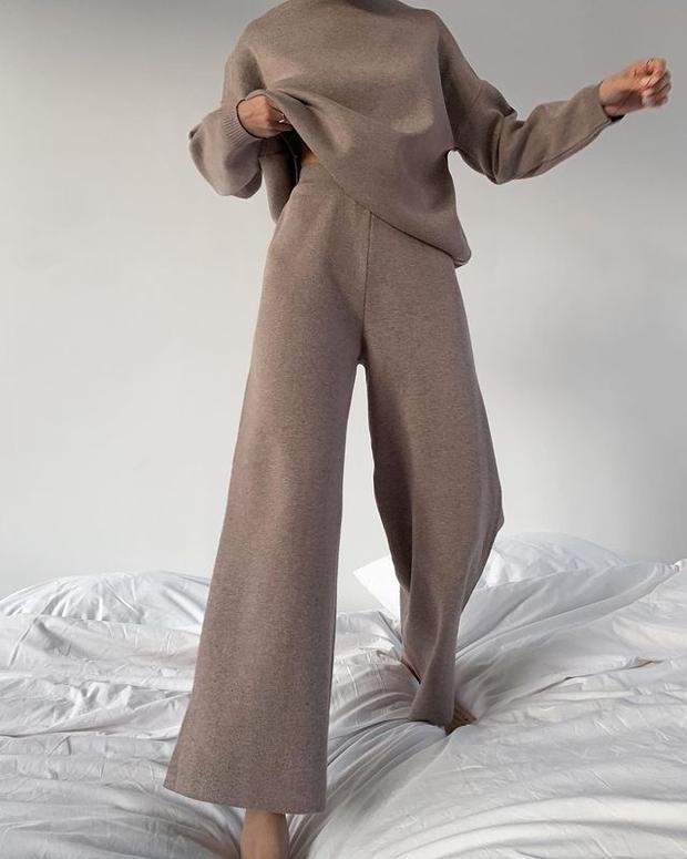 Conjunto casual Sofia de tricô