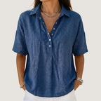 Willow | Blusa com gola e botões
