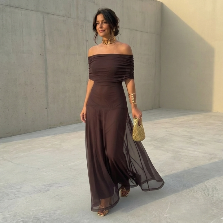 Uma | Vestido ancho fluido con diseño elegante