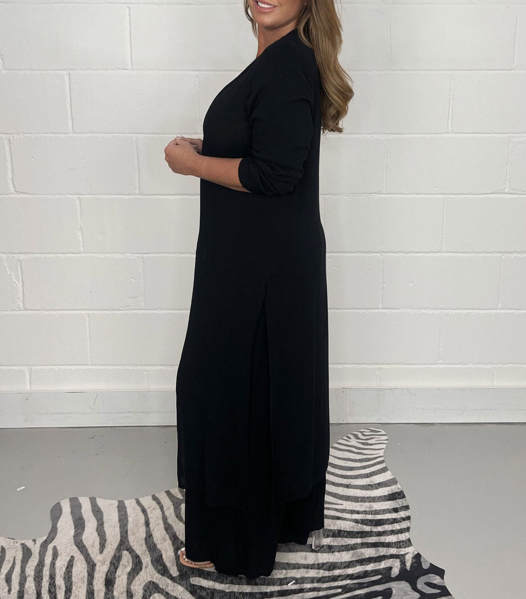 Ensemble décontracté Sofia avec haut long et pantalon assorti