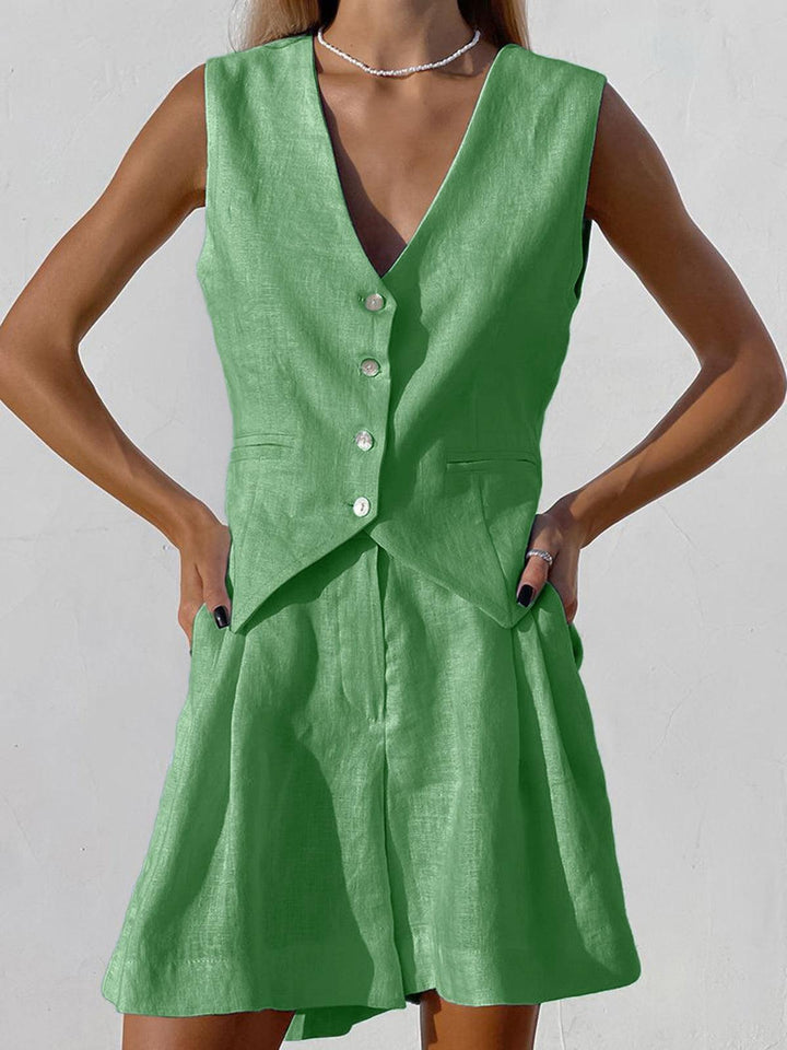 Conjunto de Dos Piezas con Shorts Sophia Cover Up