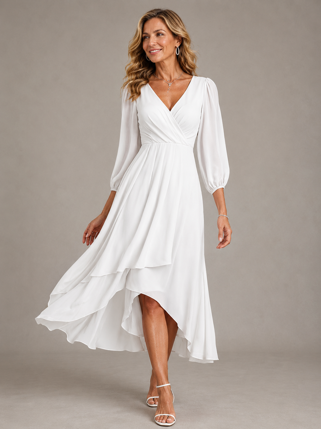 Mia | Vestido largo elegante con escote en V