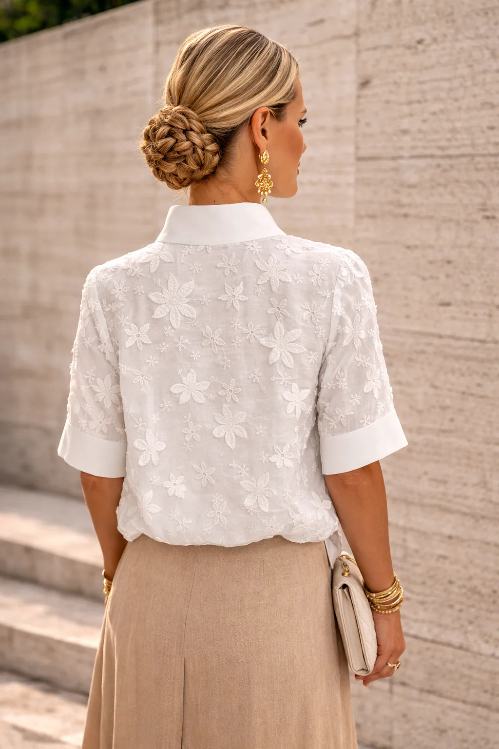 Sonelita™ | Blusa elegante con cuello alto