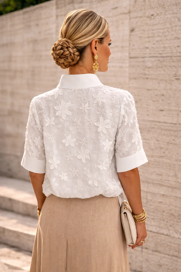 Sonelita™ | Blusa elegante con cuello alto