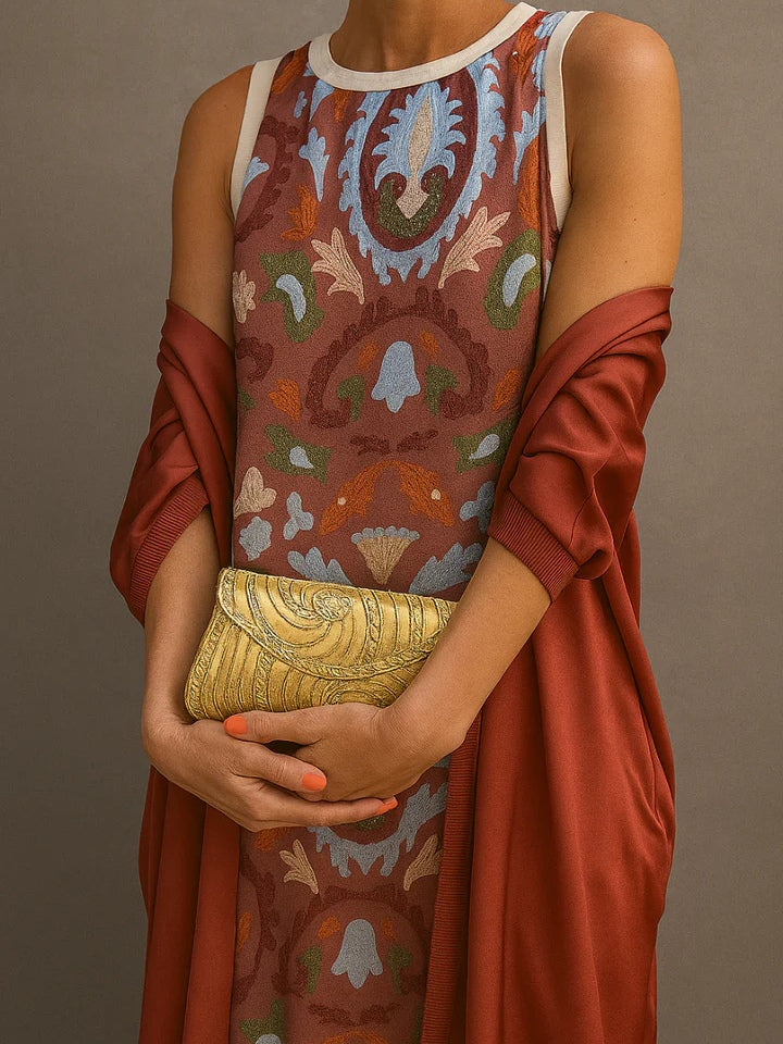 Vestido Capa Celeste