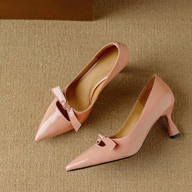 Escarpins élégants Elayna en cuir véritable