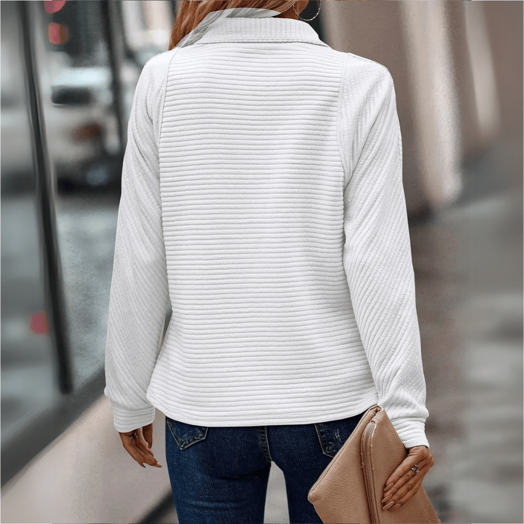 Jenica | Pull chic à demi-zip