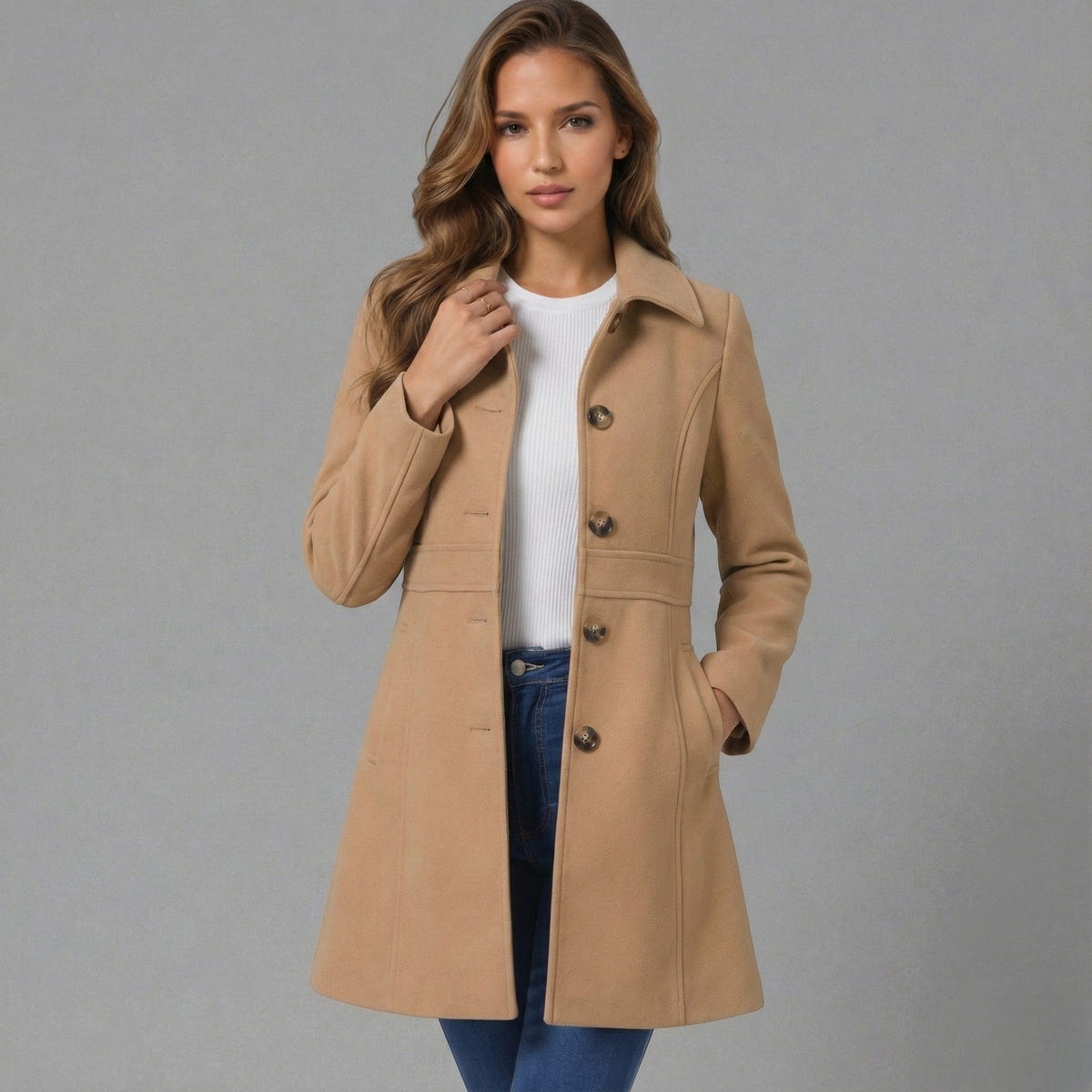 Cecily | Women Structured A Line Coat