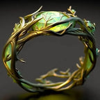 Exotic Crystal Earth Ring