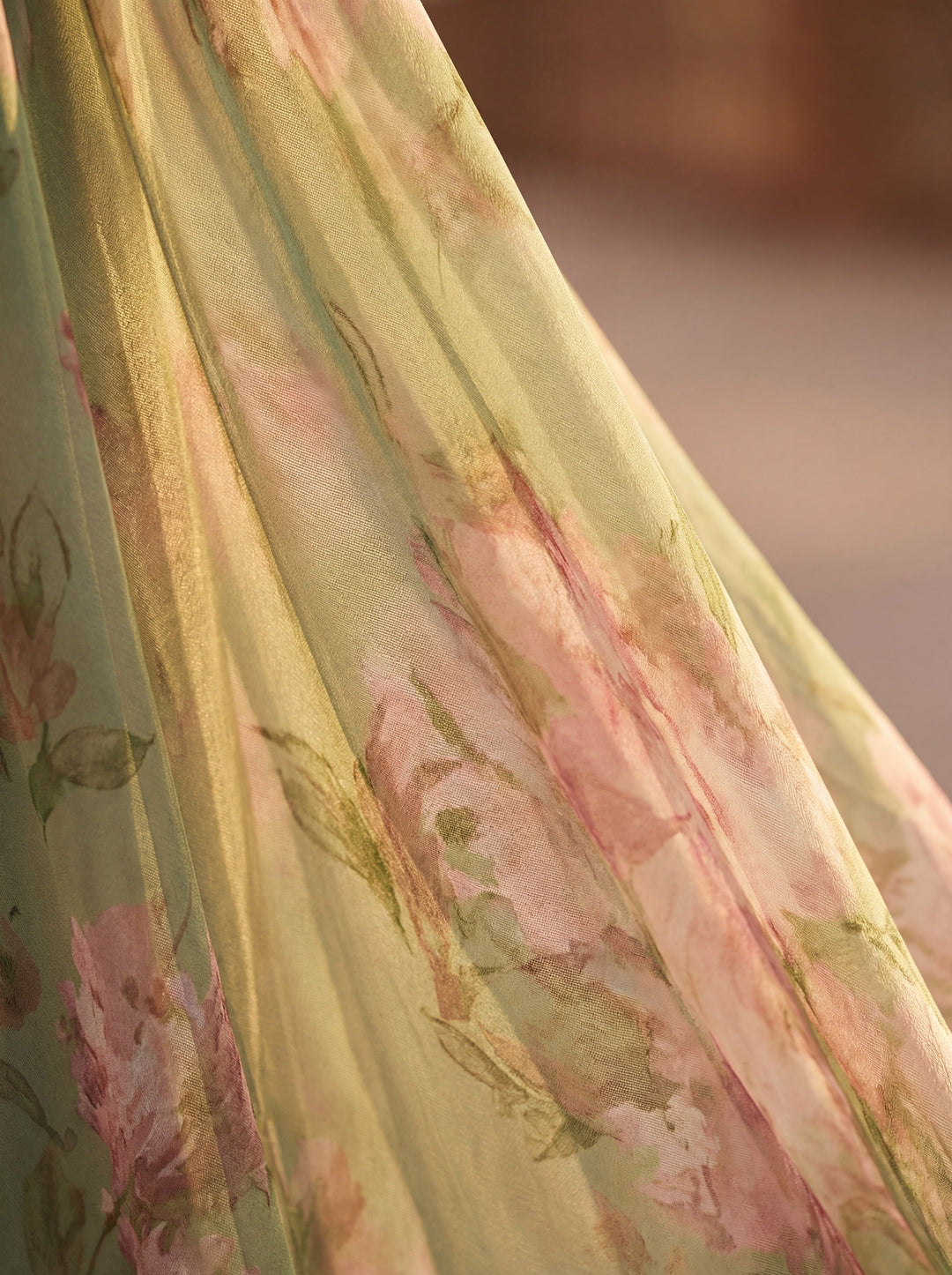 Olivia | Vestido maxi de gasa