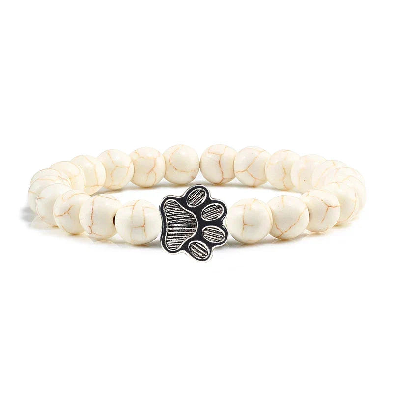 Bracelet with beaded paws