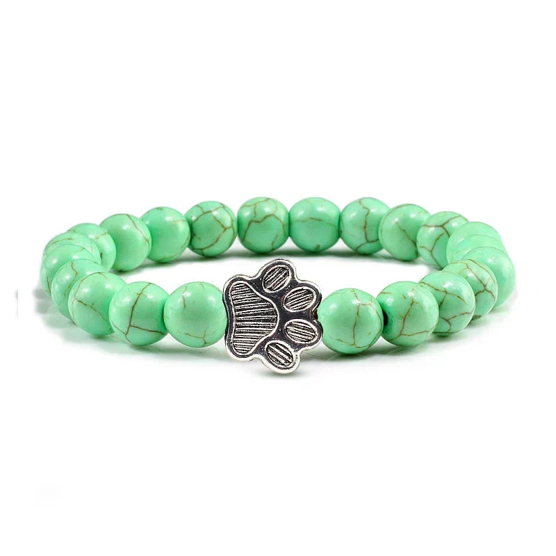 Bracelet with beaded paws