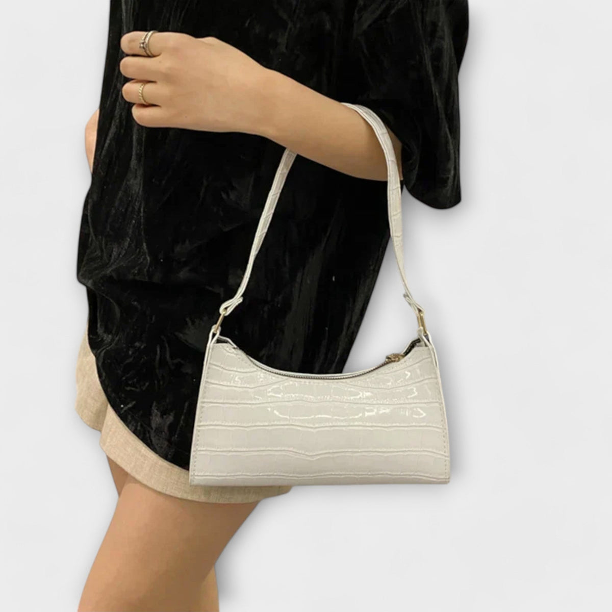 Olivia - Bolso de cuero brillante
