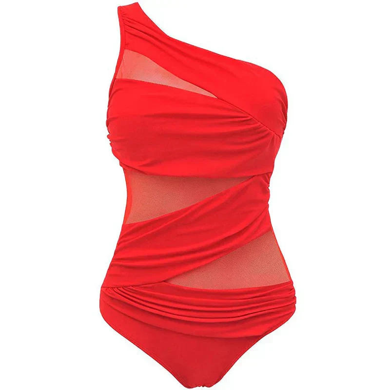 Nayla | Votre élégant maillot de bain à une épaule, disponible en tailles confortables