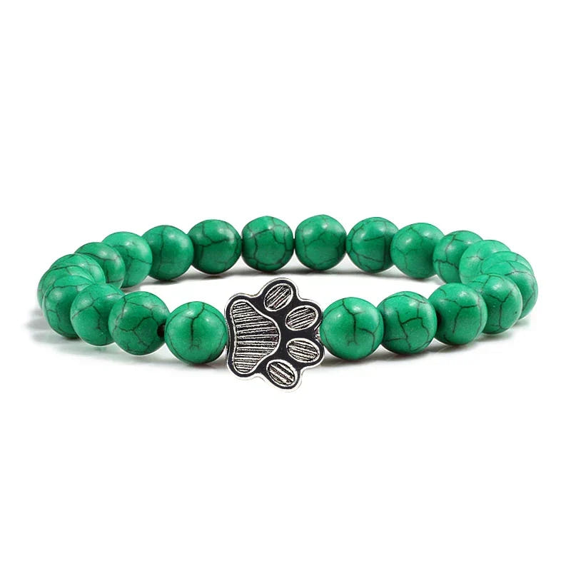 Bracelet with beaded paws