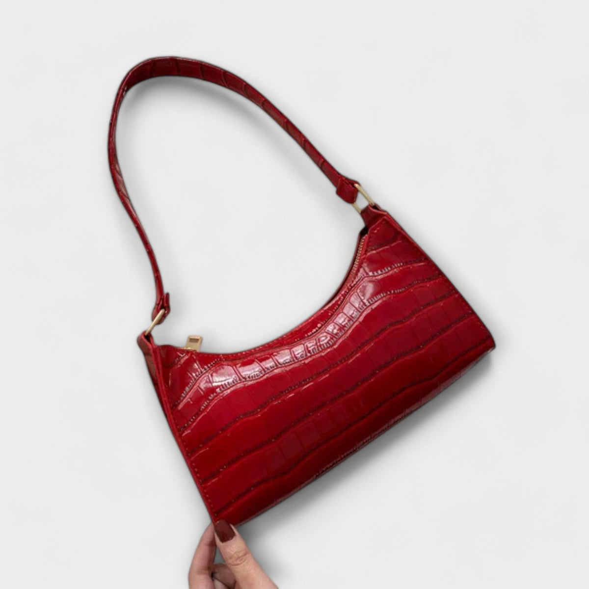 Olivia - Bolso de cuero brillante