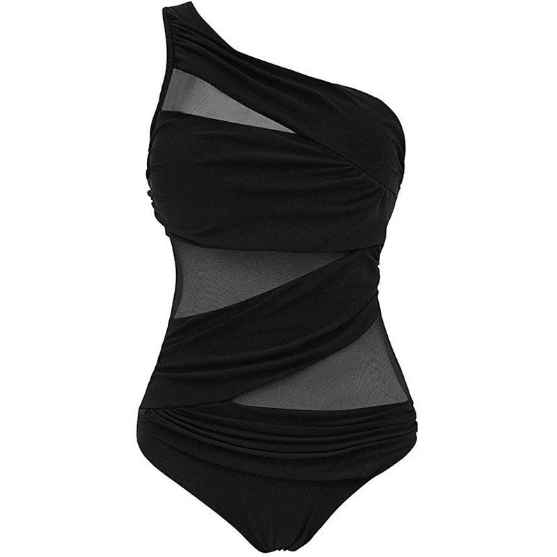 Nayla | Votre élégant maillot de bain à une épaule, disponible en tailles confortables