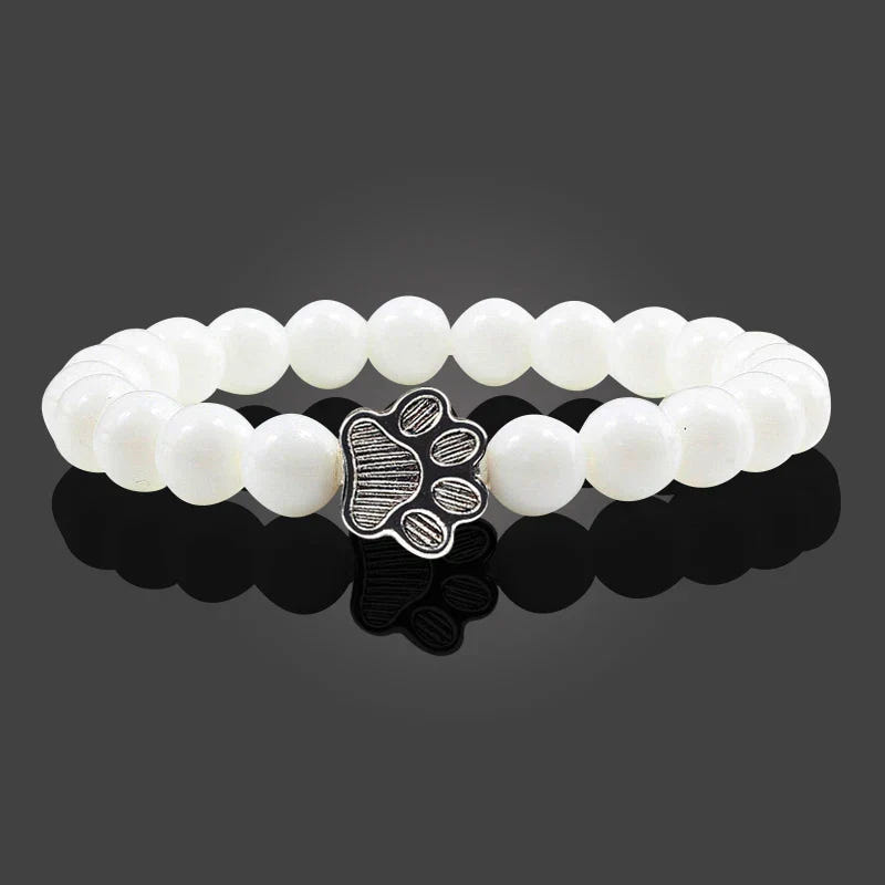 Bracelet with beaded paws
