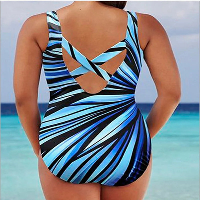 Lina | Tu monokini a rayas con efecto realce para un look femenino de verano