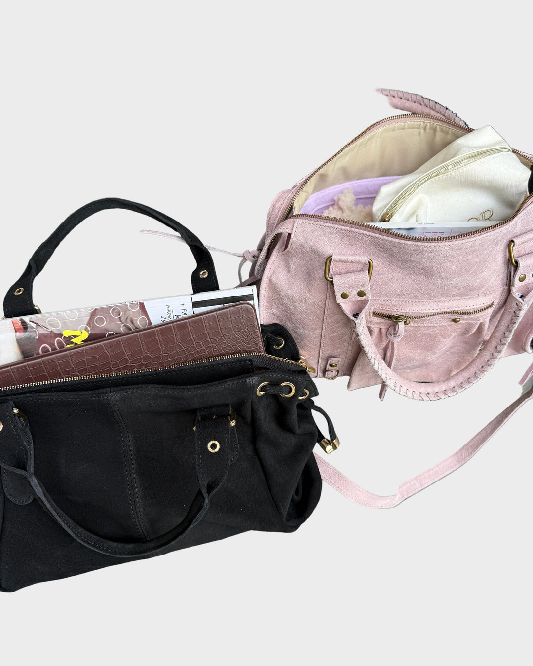 Vanilla Pink Laptop Tote Bag with Inner Phone Pocket