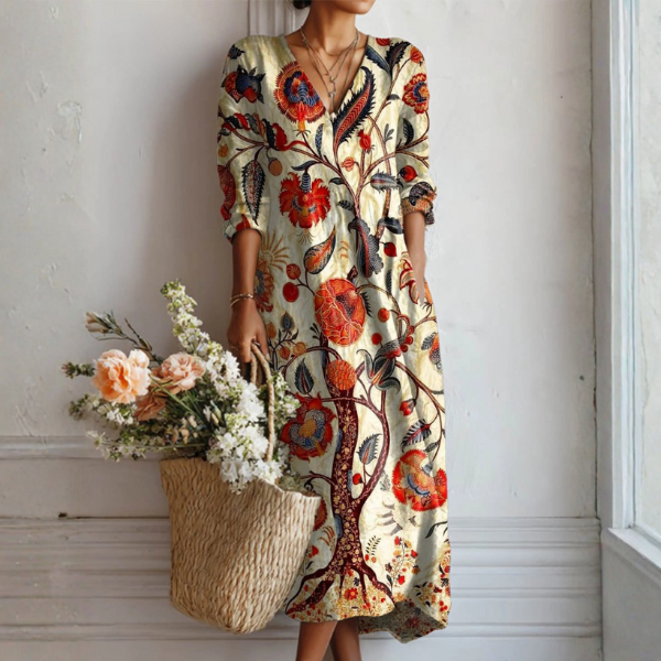 Kendra - Robe bohème à fleurs