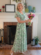 Ismeria | Robe longue fleurie en mousseline