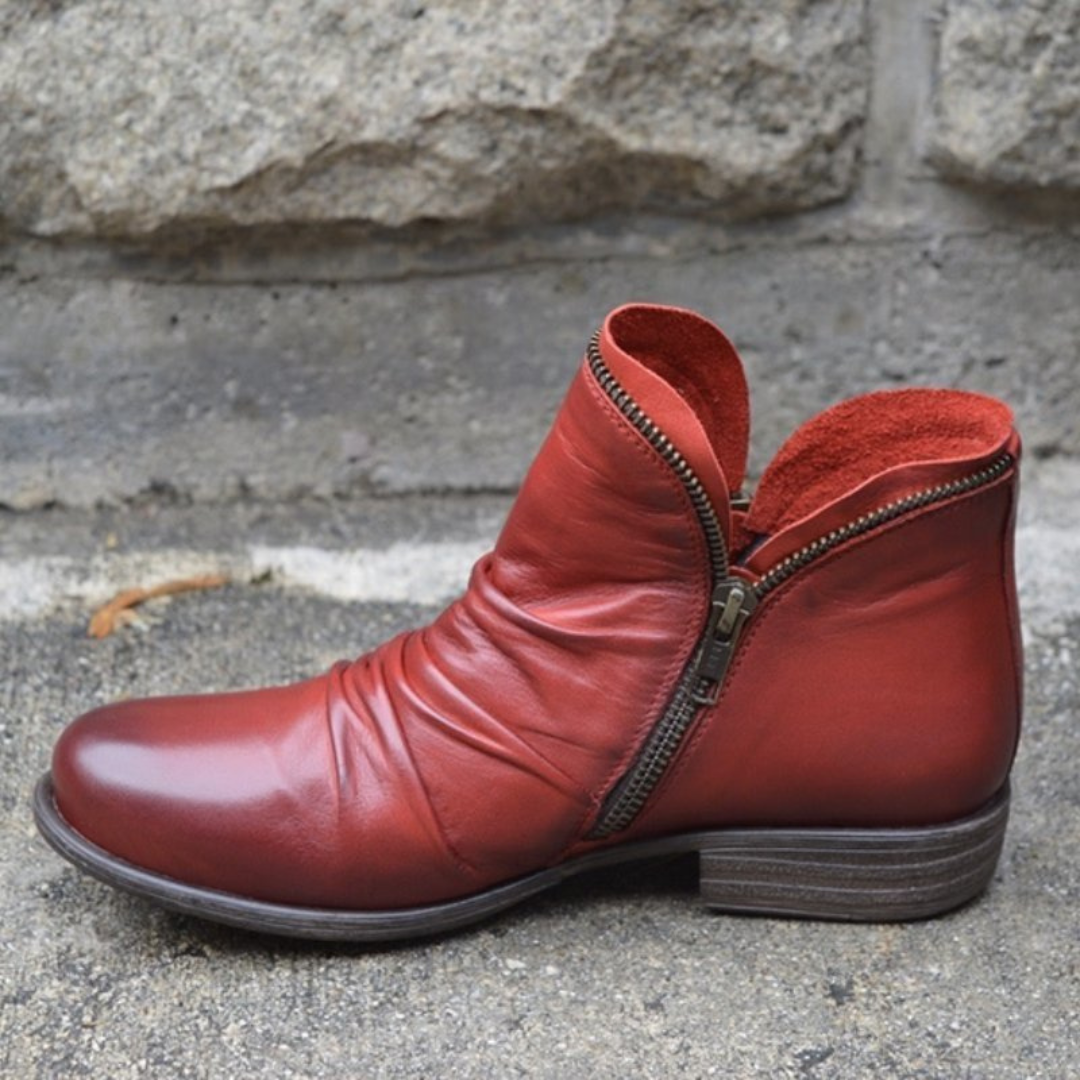 Marlene | Women Zip Up Lined Ankle Boots
