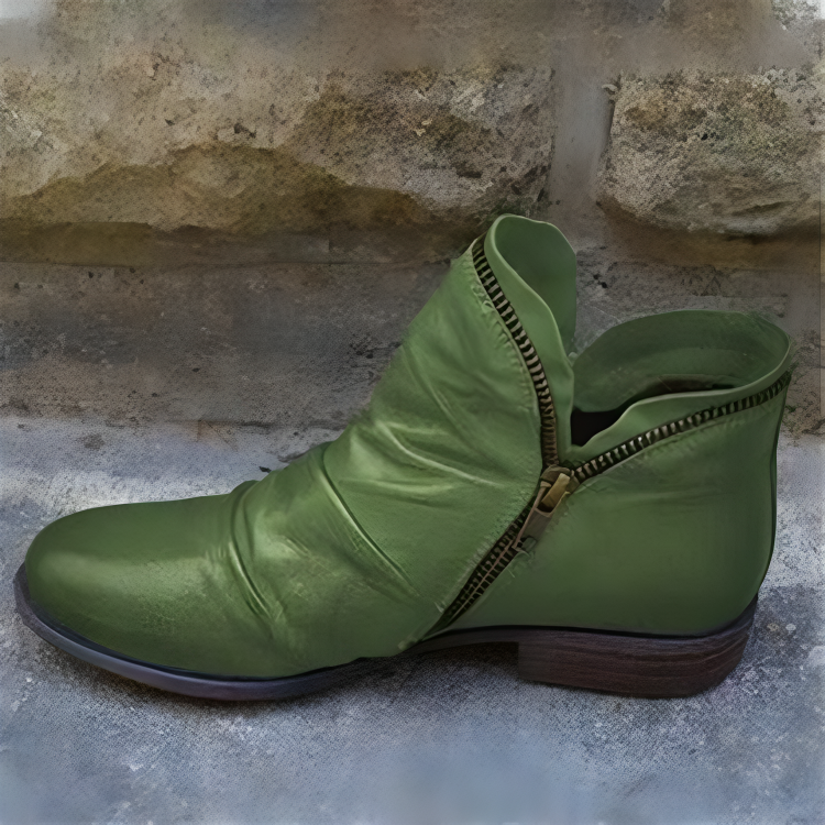 Marlene | Women Zip Up Lined Ankle Boots