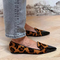 Ballerines raffinées à imprimé animalier