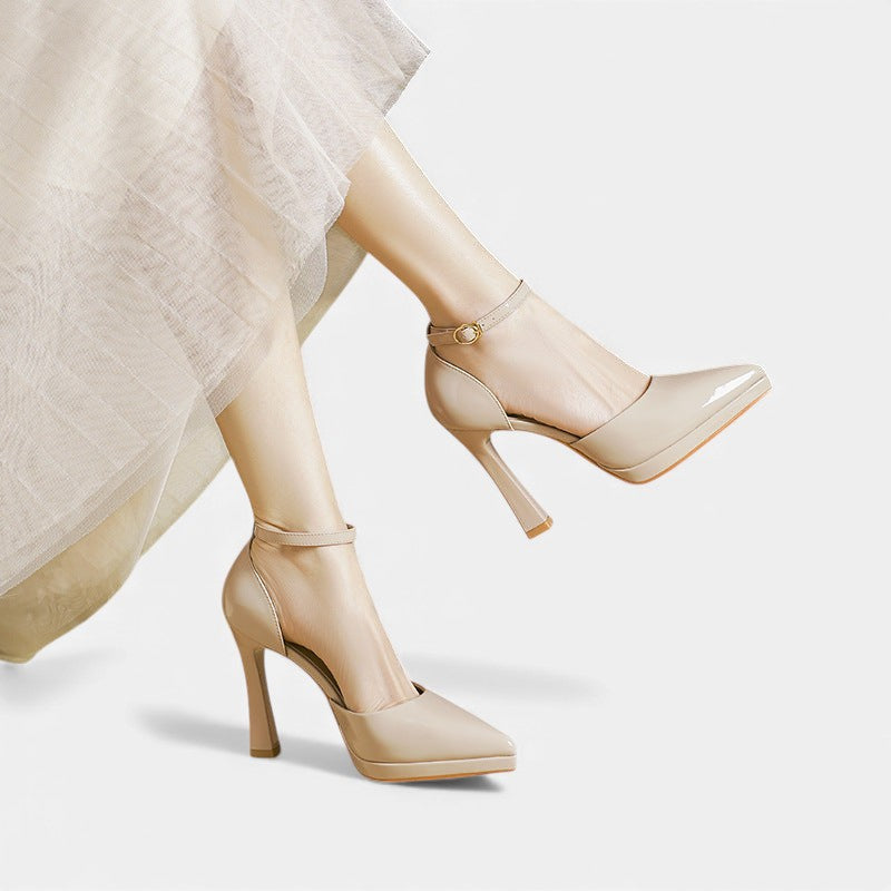 Zapatos de tacón de cuero Evette