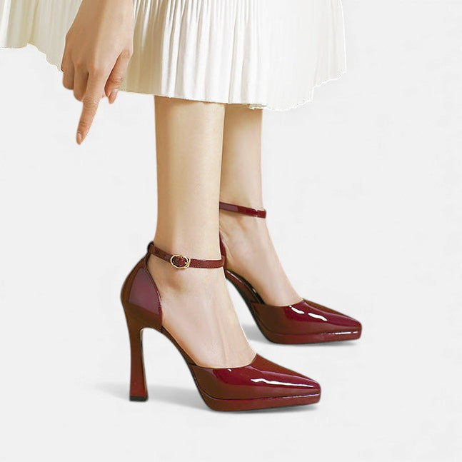 Zapatos de tacón de cuero Evette