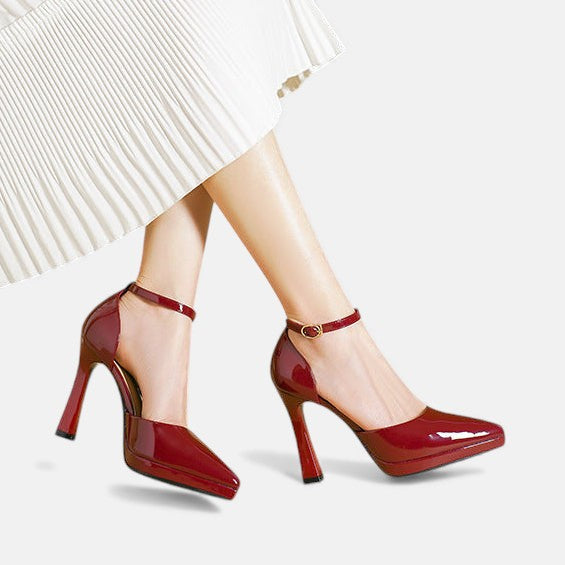 Zapatos de tacón de cuero Evette