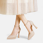 Zapatos de tacón de cuero Evette