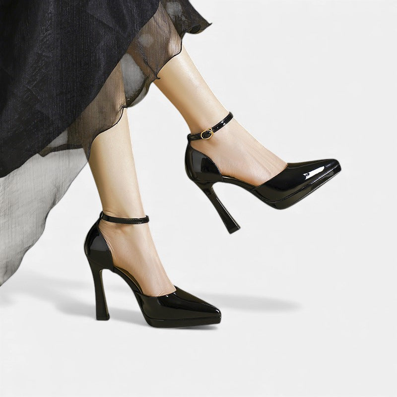 Zapatos de tacón de cuero Evette
